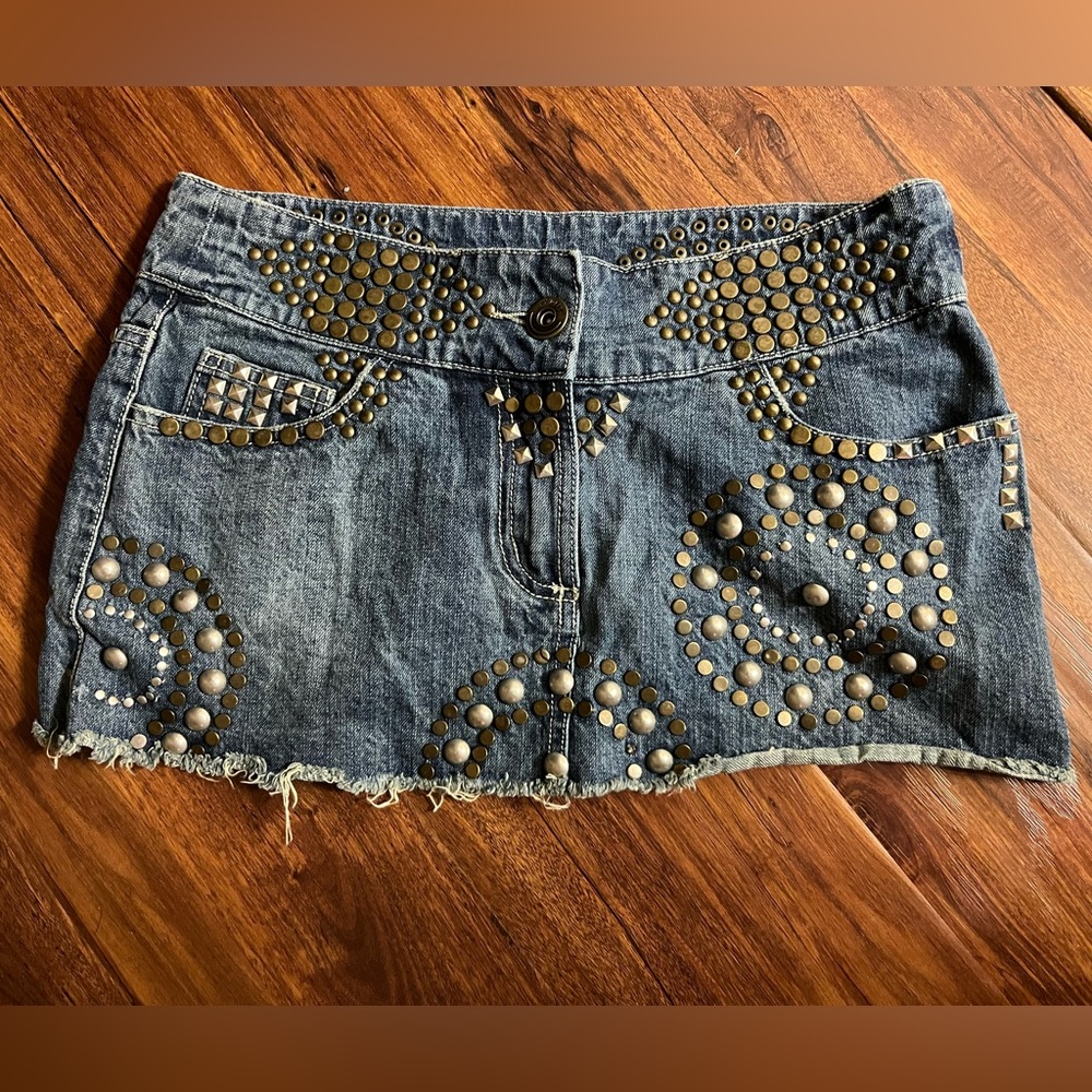Jean Short Skirt